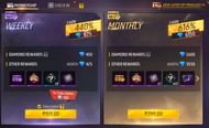 साप्ताहिक और मासिक मेंबरशीप (Image Credit : Garena)